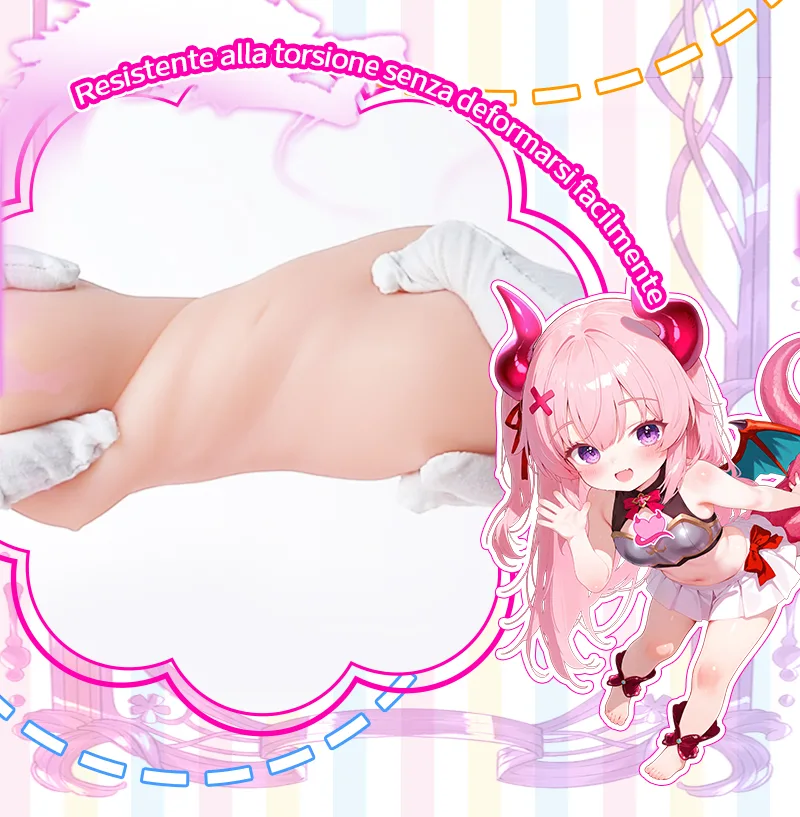 Twin-Womb Dragon Girl Masturbatore Uomo Doppio Canale TPE Morbido Vagina Artificiale Onahole 90 mm 125 mm - detail image 06