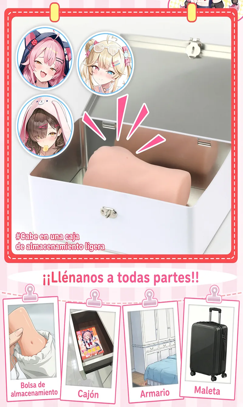 Little Ghost Diary Masturbador Masculino de TPE Suave con Tres Estilos Texturizados - detail image 12